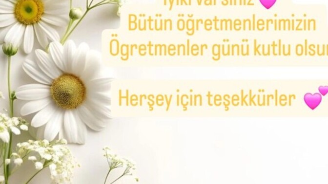 Ögretmenler günü kutlu olsun?