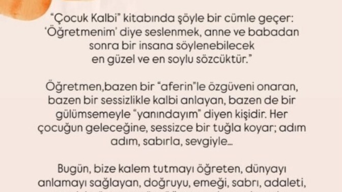 Tüm öğretmenlerimizin öğretmenler günü kutlu olsun 🥰 var mı aramızda öğretmen olan?