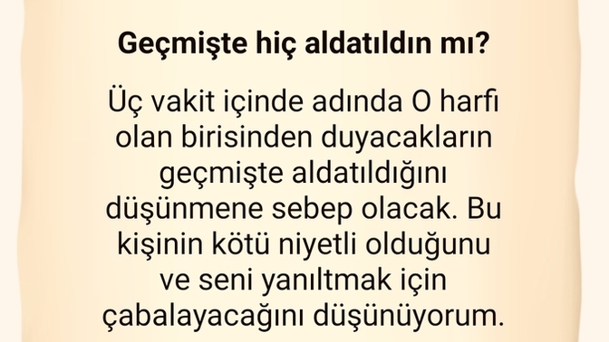 Bu fal geçmişte, aldatıldığım anlamına mı geliyor Eski eşimden ayrıldım ortada birde çocuk var?