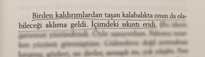 İçinizdeki hissi anlatan bir kitap cümlesi bırakır mısınız?