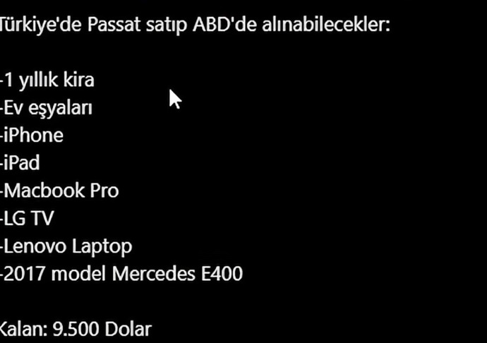 Türkiye’de araba satıp ABD’de bir hayat kurabileceğinizi biliyor muydunuz?