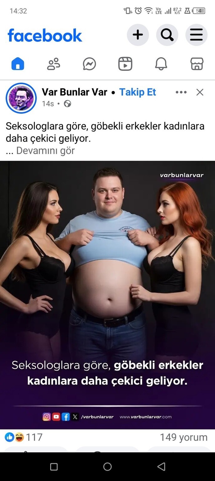 Göbekliler daha mı çekici diyorlar?
