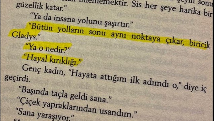 Sevdiğiniz herhangi bir şarkı sözü veya kitap alıntısı bırakır mısınız?