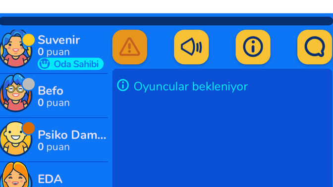 Oyunumuza katılmak isteyen var mı?