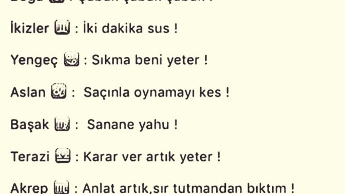 Senin burcun en çok ne konuda uyarı alır acaba?