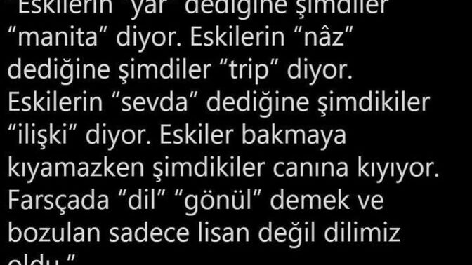 Sizce eski ilişkiler mi şimdiki ilişkiler mi daha doğru?