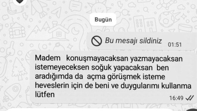 Yazmayan sevgiliye yazmalı mıyım sizce?