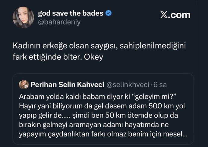 Kadının erkeğe olan saygısı ne zaman biter?