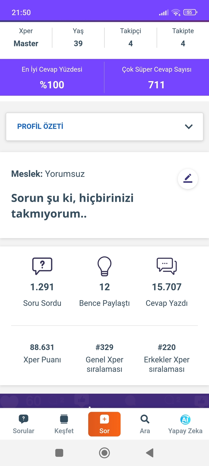 İnsanların sizin hakkınızda ne düşündüğünü önemsiyor musunuz?