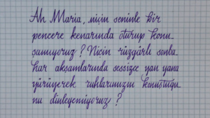 El yazınız güzel midir?
