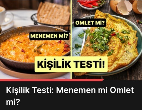 Menemen mi, omlet mi?