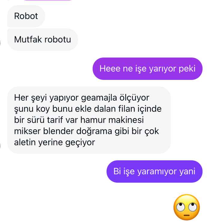 Evinizde mutfak robotu var mı?