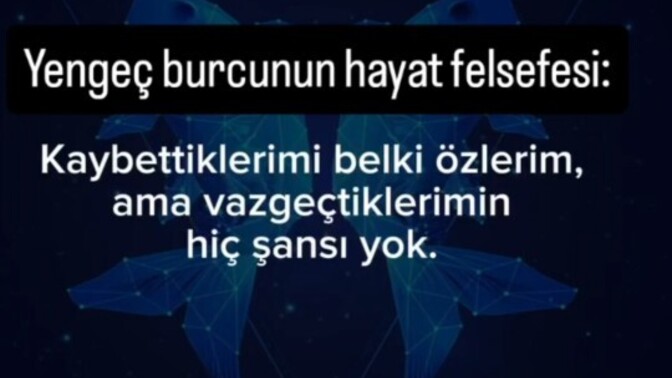 Yengeç 🦀 burcu olmaktan daha zor olan ne var?