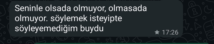 Bu erkeklerin hepsi mi aynı olur önce bir şeyleri zorlaştırıyorlar sonra da olsada olmuyor diyorlar?