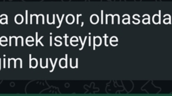 Bu erkeklerin hepsi mi aynı olur önce bir şeyleri zorlaştırıyorlar sonra da olsada olmuyor diyorlar?