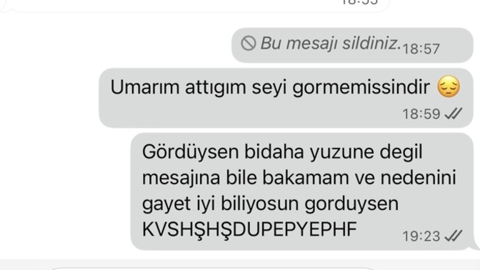 Rezil oldum cok utaniyom?