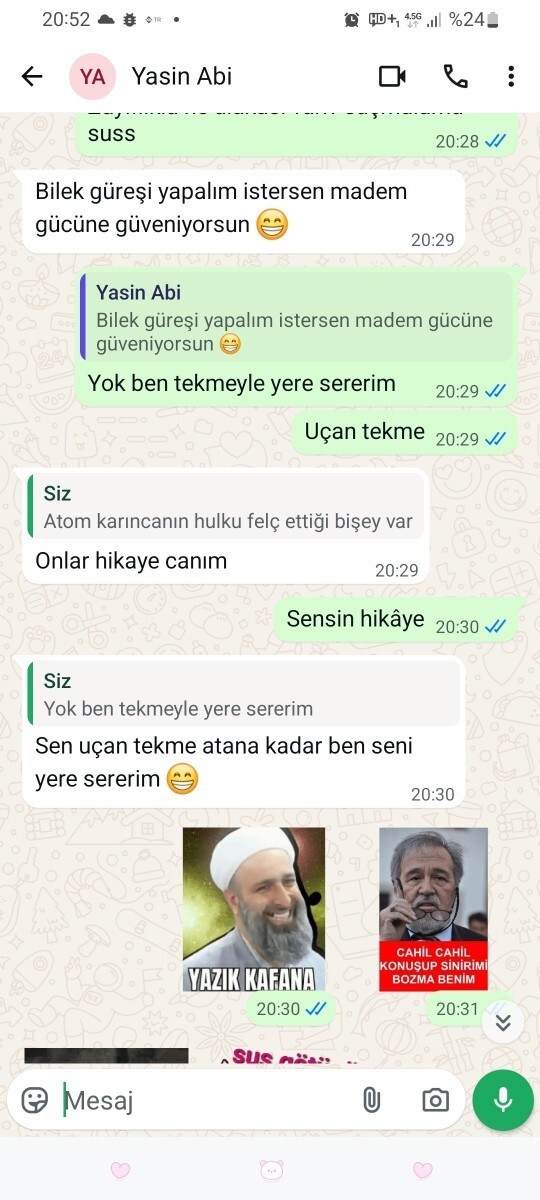 İşyerinde ki abinin bu konusma tarzı rahatsız edici değil mi sizcede?