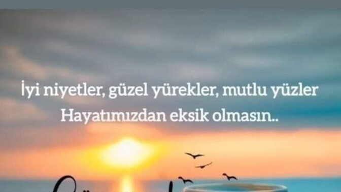 Günaydınlar olsun 🥰 hafta sonu planları yapıldı mı?