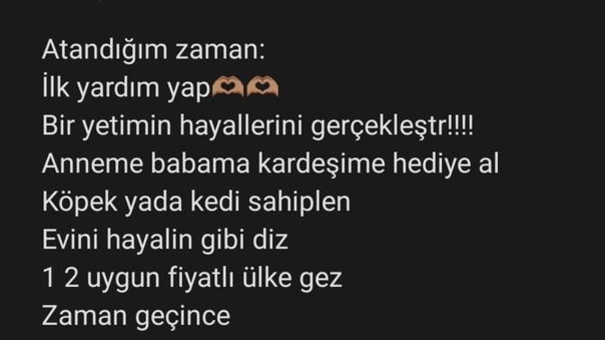 Atandığım zaman hayallerim böyle sizce nasıl?