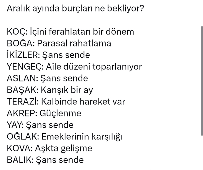 Burcunuza göre Aralık ayında sizleri neler bekliyor?