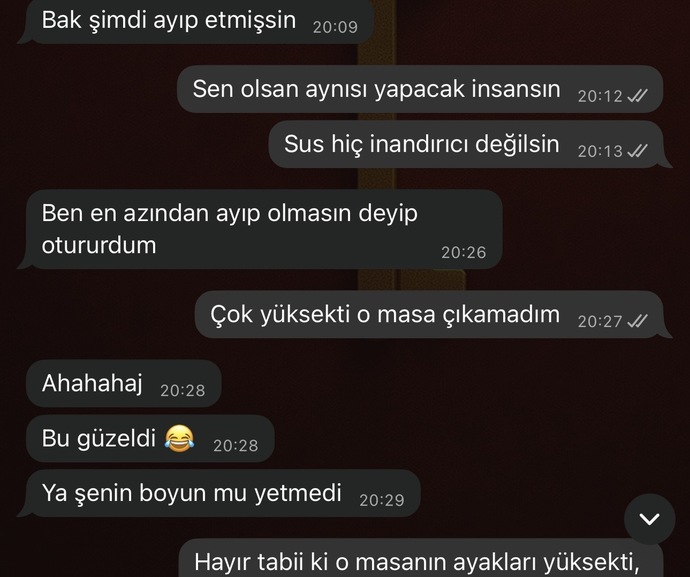 Boyunuzla dalga geçenler oluyor mu?