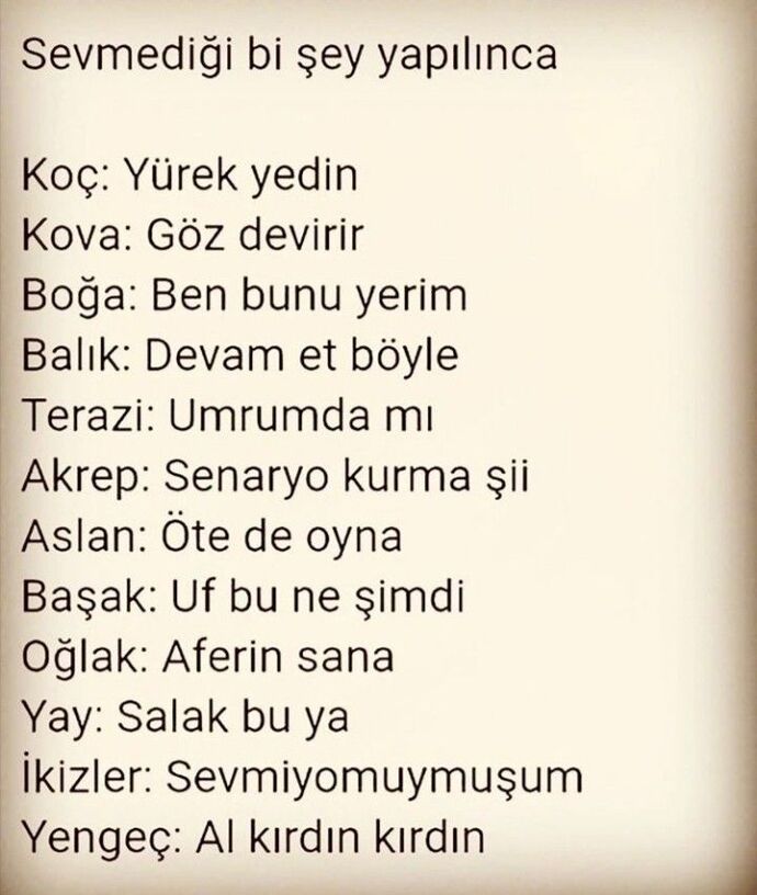 Burçlar sevmediği bisey yapılınca nasıl tepki verir?