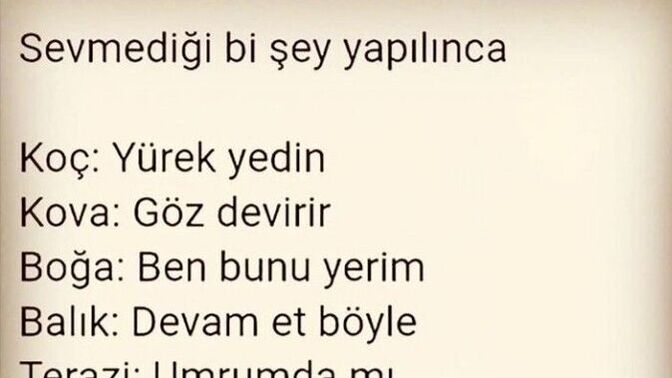 Burçlar sevmediği bisey yapılınca nasıl tepki verir?