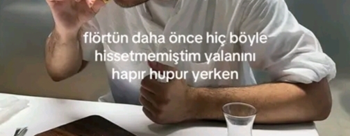 duygusal boşluktaysam da yemek istiyorum işte yediğimden diil de