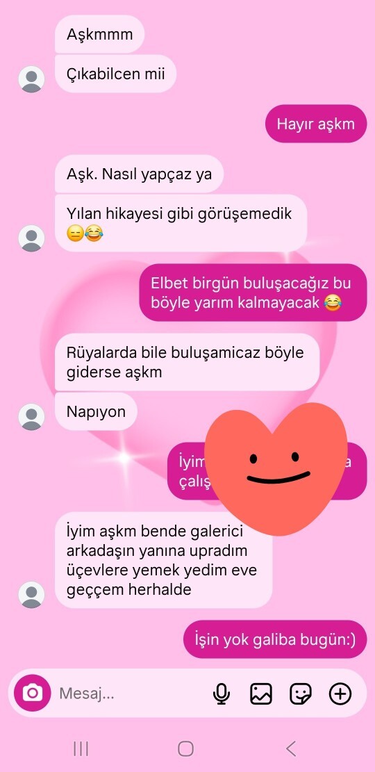 Benimle görüşmek istiyo Uzun zamandır birlikteyiz bahane bulup çıkmıyorum sizce vazgeçermi?