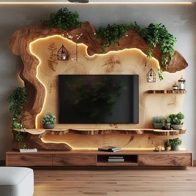 Ağaçtan yapılan bu tv ünitesini nasıl buldunuz?