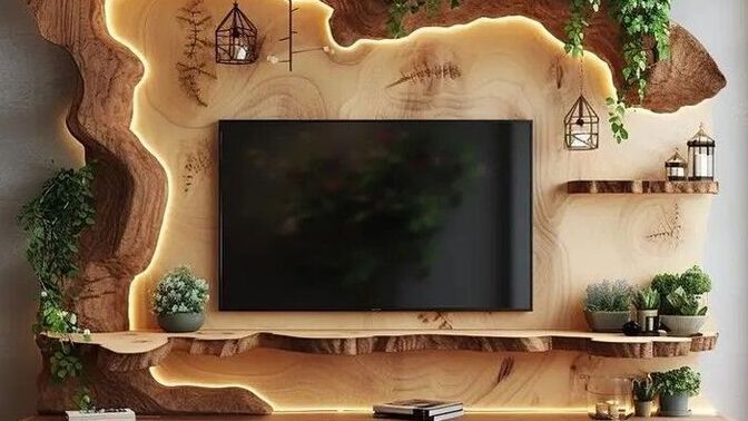 Ağaçtan yapılan bu tv ünitesini nasıl buldunuz?