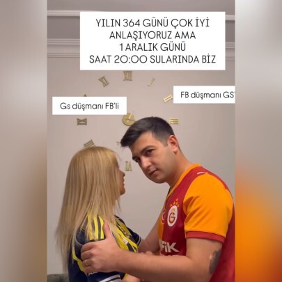 Haftasonu yapılacak FB-GS derbisi geldi çattı.. maç karşıt takımlı eş/sevgili ile izlenir mi?