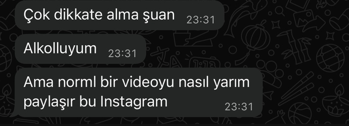 Müşteri gece böyle mesaj attı?
