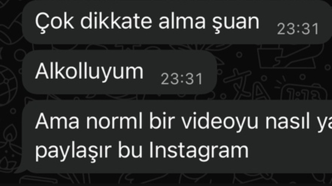 Müşteri gece böyle mesaj attı?