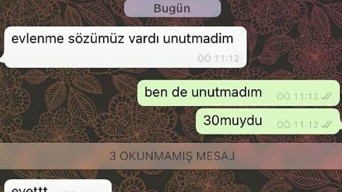 Bu şekilde sözleştiğin biri oldu mu hayatında?
