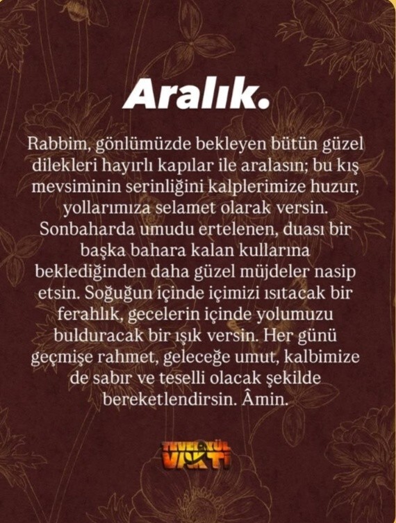 Bu ayın sizin için herhangi bir önemi var mı?
