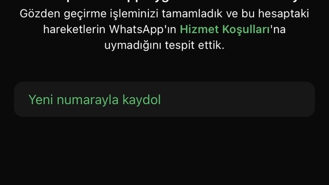 Whatsapa giriş yapamıyorum böyle bir ekran karşıma çıkıyor ne yapmam lazım yardımcı olabilir misiniz?