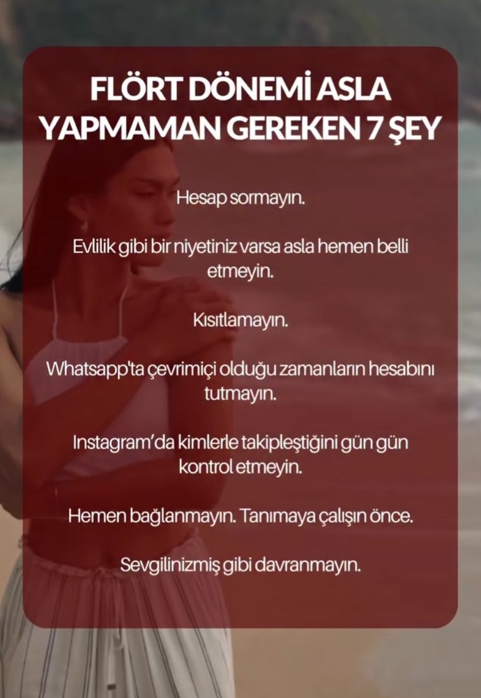 Flört döneminde siz neler yapıyorsunuz?