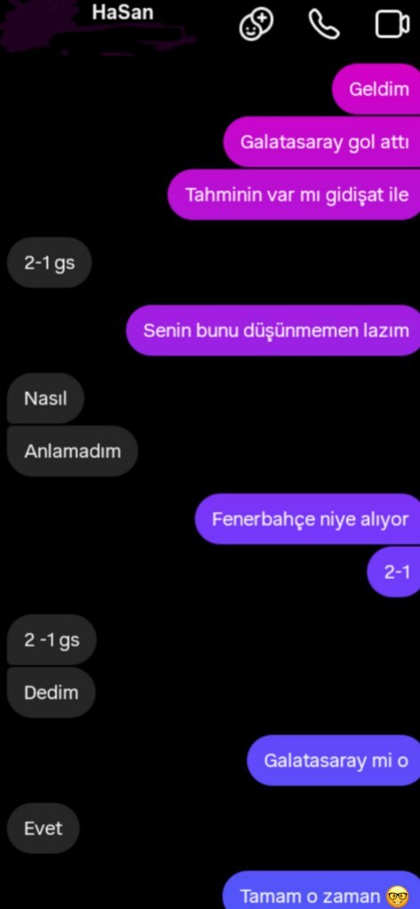 Maç ile ilgili tahminleriniz tuttu mu?