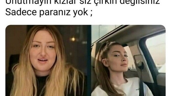 Harbiden çirkin miyiz yoksa fakir mi?