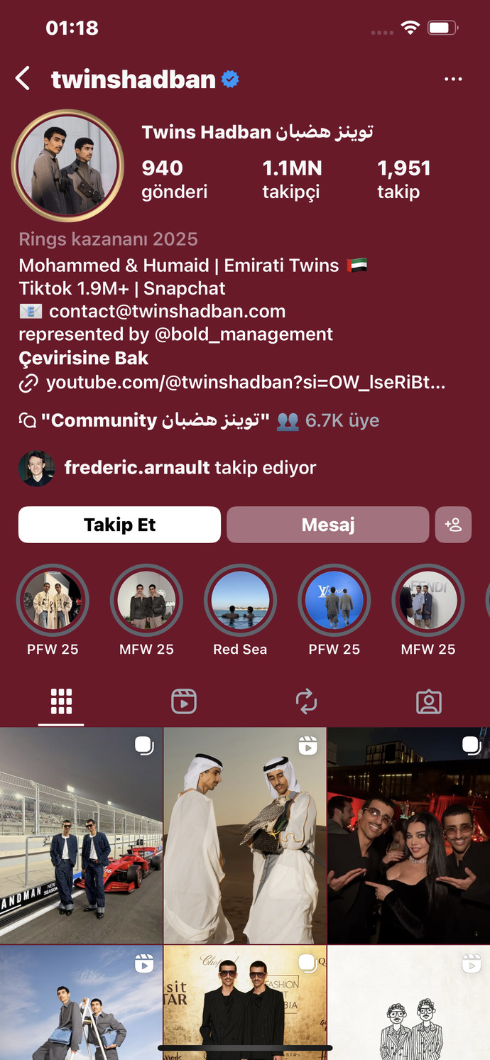 İnstagram yeni özellik mi? bu adamın hesabına girince bordo oluyo?