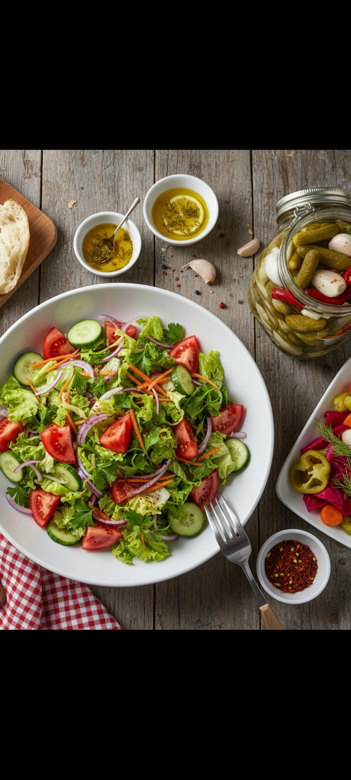 Yemeğin yanında turşu mu yoksa salata mı tercih edersin?