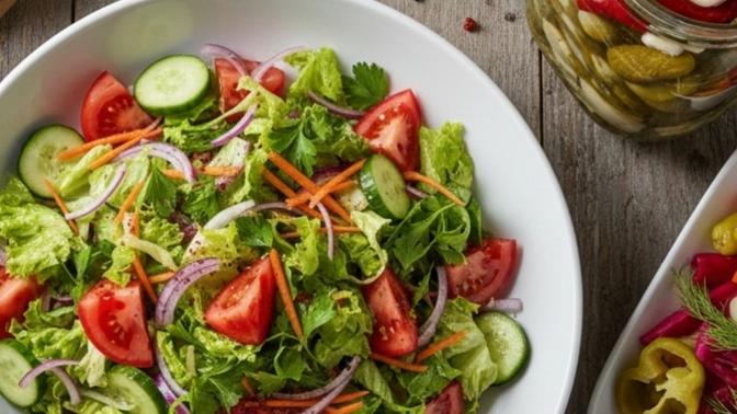 Yemeğin yanında turşu mu yoksa salata mı tercih edersin?