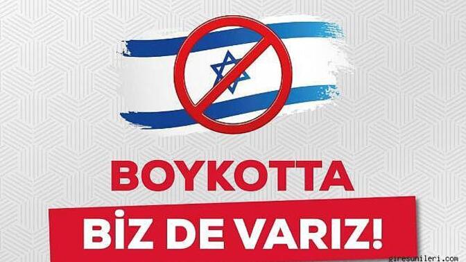 İsrail'i boykot ediyor musunuz?