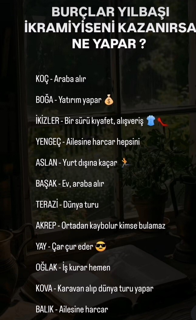 Yılbaşı ikramiyesi size çıksa ne yapardınız?