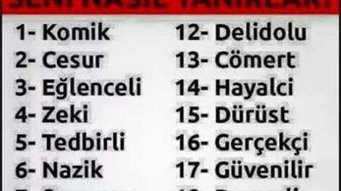 Kendinizi nasıl biliyorsunuz?