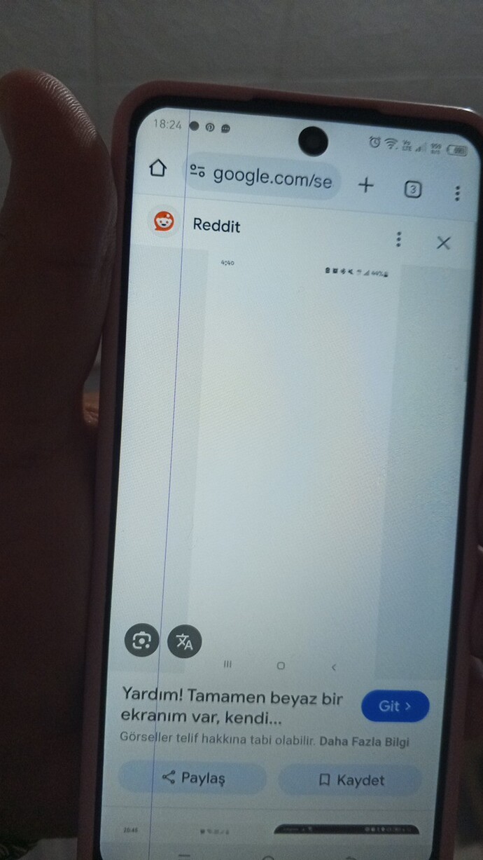 Ekranda böyle mor leke çizgi çıktı neyin nesi?