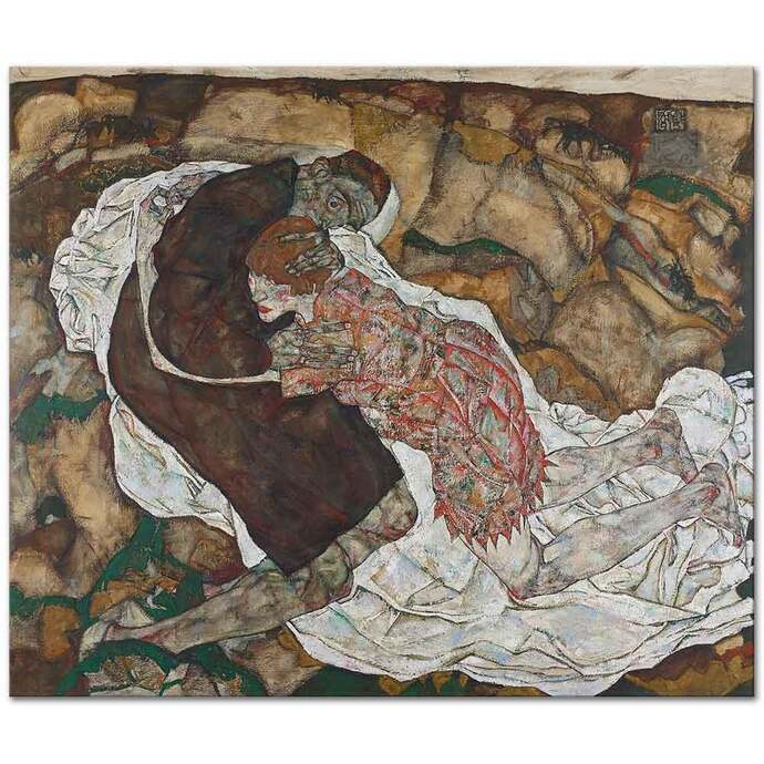 Egon schiele- death and the maiden