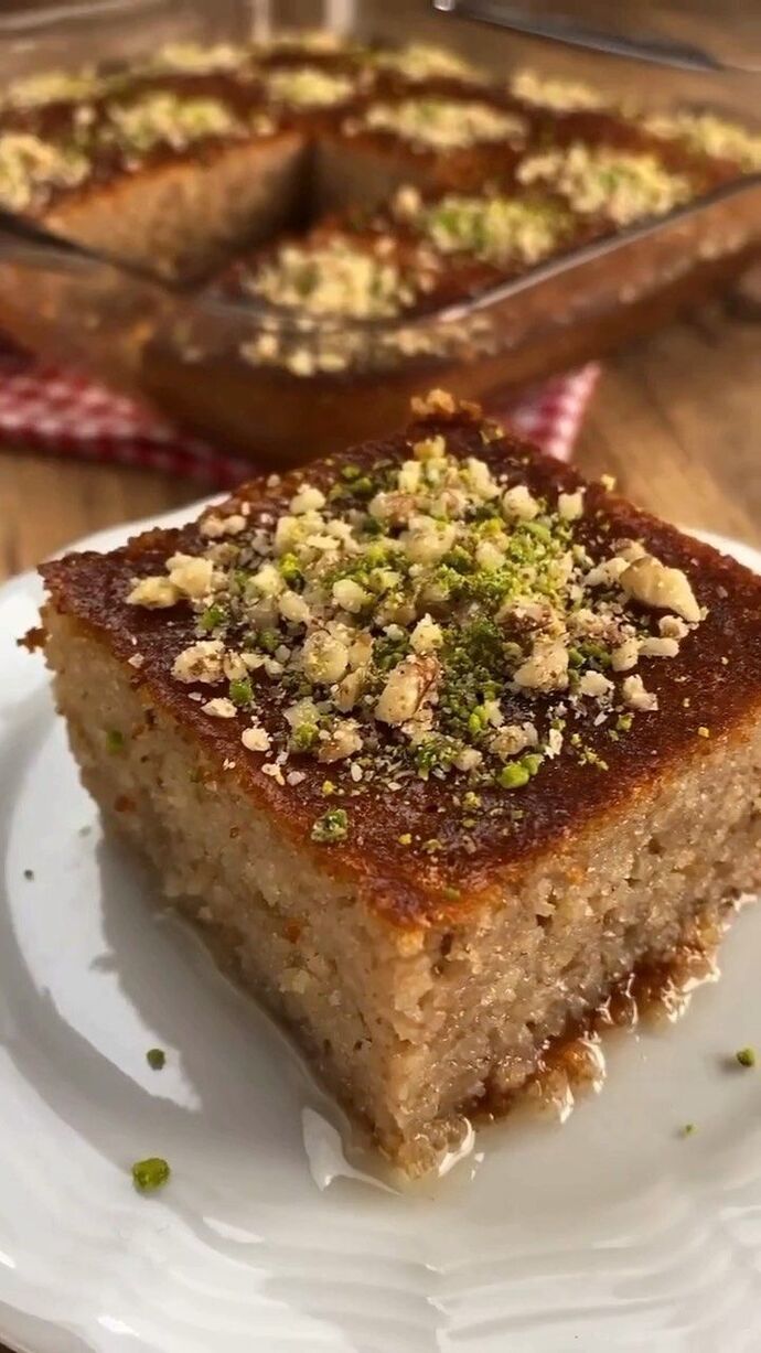 Revani tatlısı yaptım yiyonuz mu?