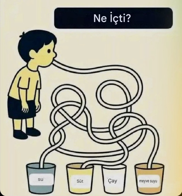 Sizce hangi içeceği içiyor?